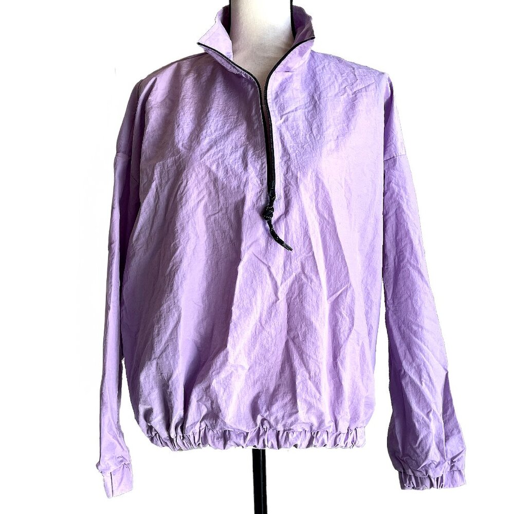 ASOS Women’s Purple Lavender Jacket Windbreaker Half Zip Size 14